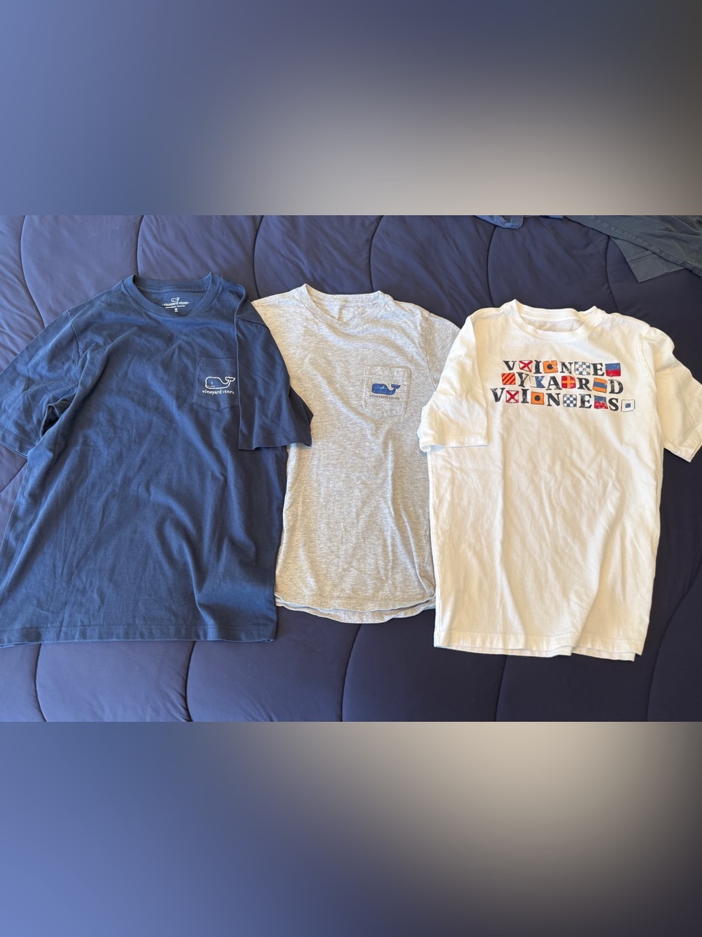 Vineyard Vines Boys Bundle of Short Sleeve Tees / T Shirts - Size Medium (12-14)